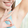 underarm after laser hair removal treatment